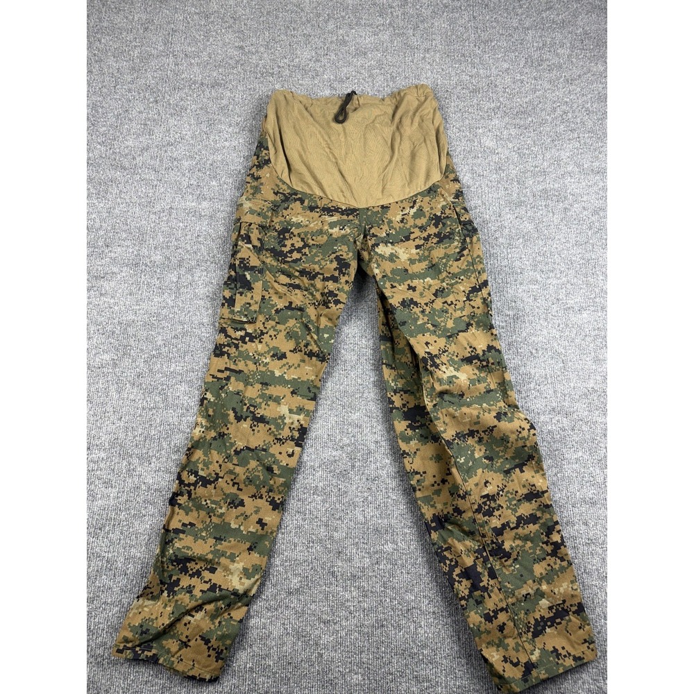 USMC Maternity Pants Womens Medium Short Woodland MARPAT Camouflage Cargo MCCUU
